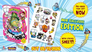 The World of Bunny Vs Monkey - INDIE edition with EXCLUSIVE stickers